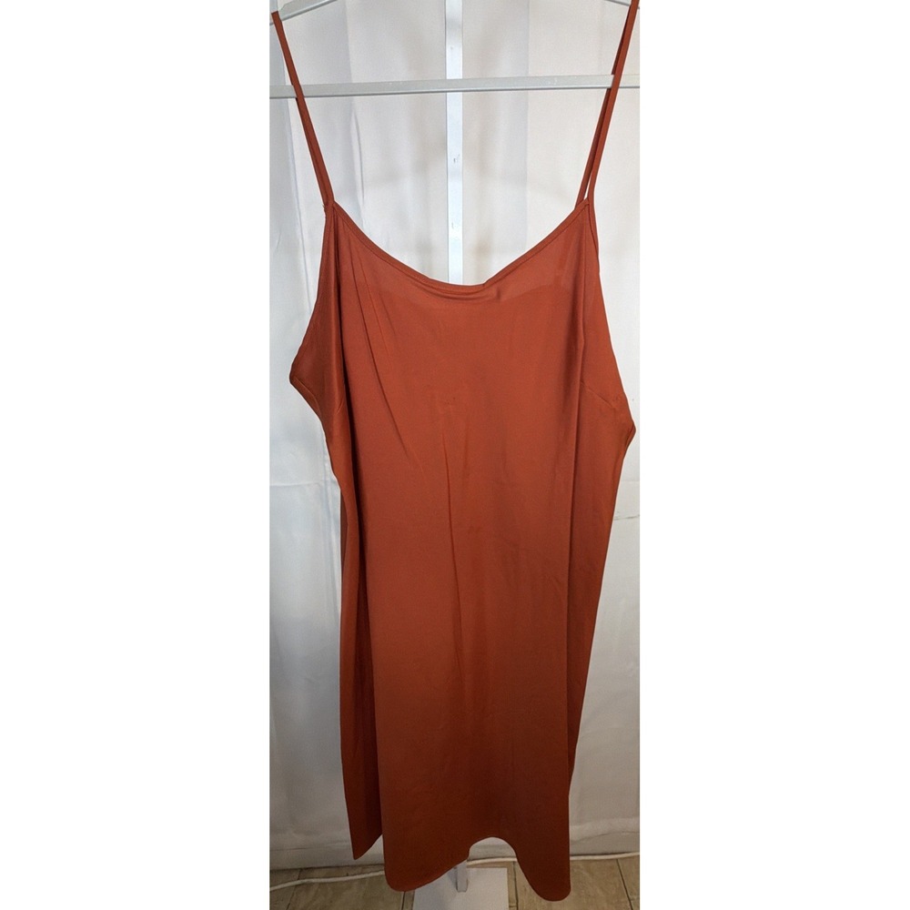 Nanette Lepore Womens 16 Rust Orange Cold Shoulder Shift Dress
